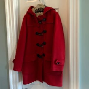 Burberry Scarlett Red Stadium Coat